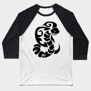 Tribal Cobra Tattoo Baseball T-Shirt